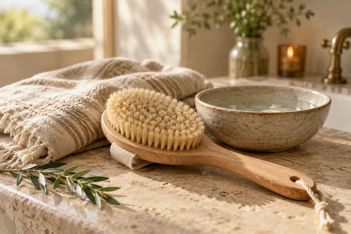 Editorial image for Dry brushing: fascia, circulation, and why five minutes changes the morning